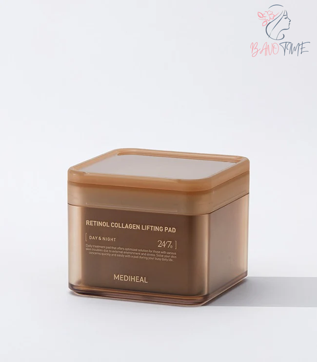 تصویر محصول پد لیفتینگ رتینول کلاژن مدیهیل – پد وگان و ضدحساسیت صورت با رتینول و کلاژن؛ سفت‌کننده و... در بسته‌بندی اورج